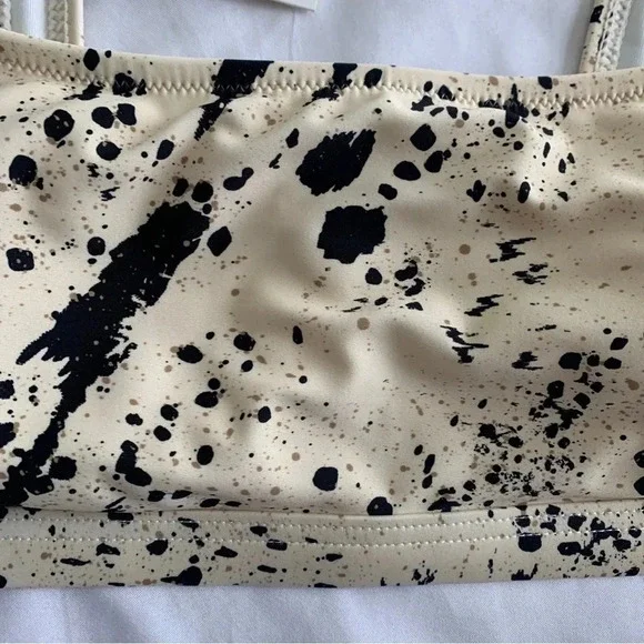 Madewell Second Wave Balconette Bikini Top Swimsuit Speckled Tiger 2XL XXL New! - Picture 9 of 14